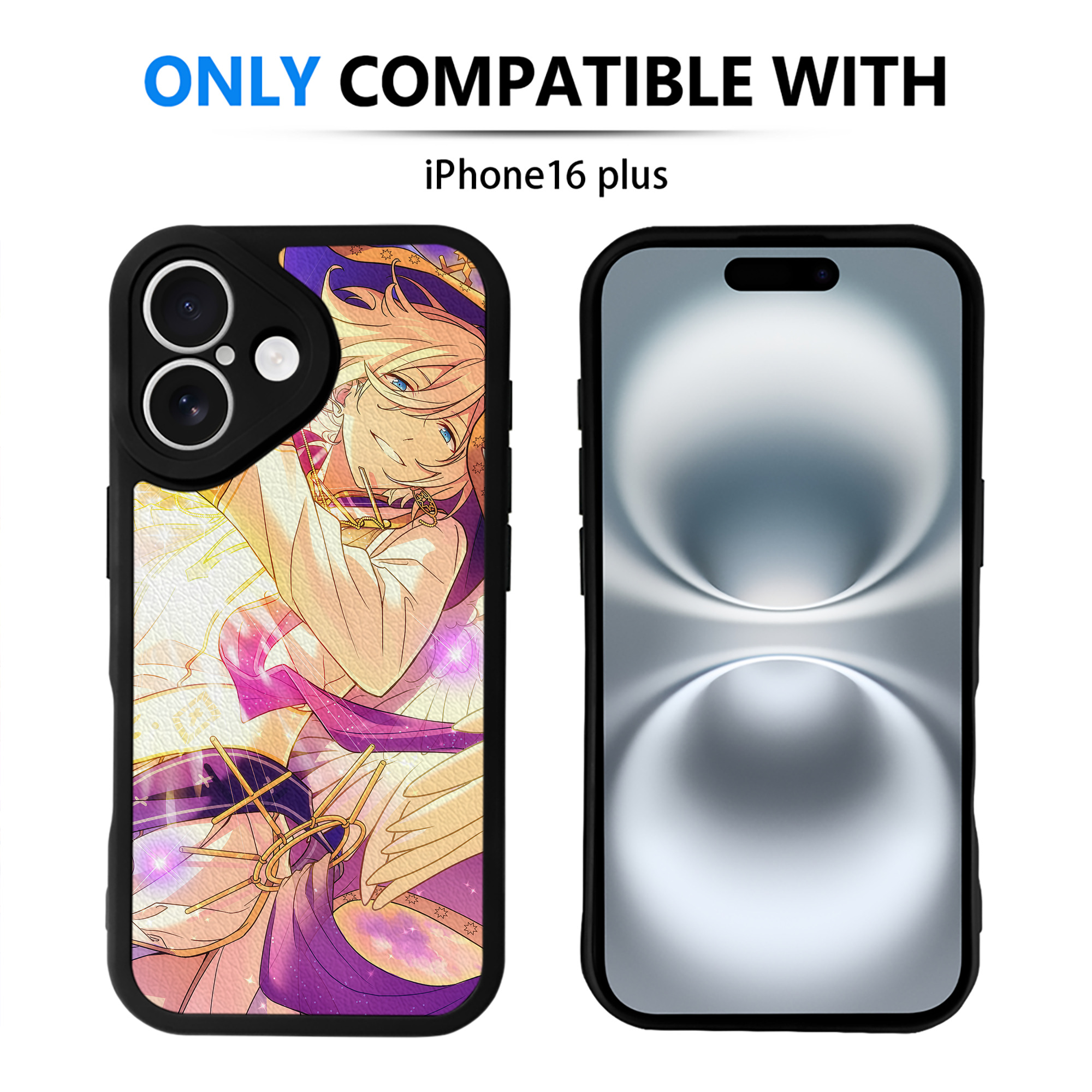 （画像用） あんさんぶるスターズ! Ensemble Stars 【iPhone 16シリーズ対応】シリコンスマホケース（レザー調） 材質：シリコン